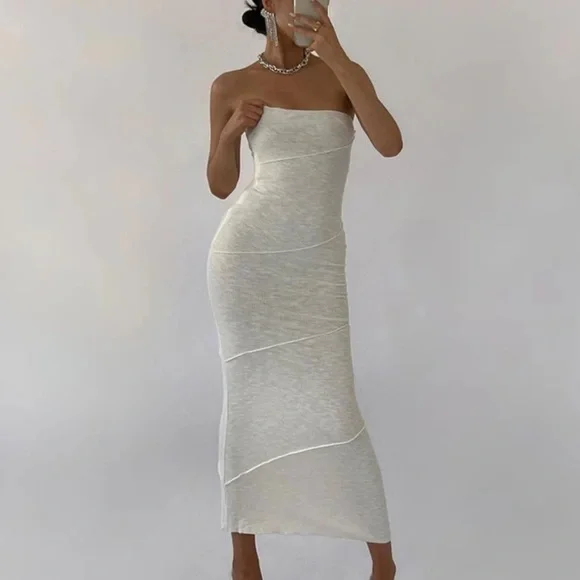 COPY - princess polly oscar midi dress white size xs - Picture 1 of 1